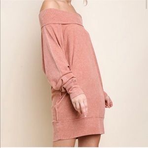 Terrocotta Mineral Wash Sweater Dr…